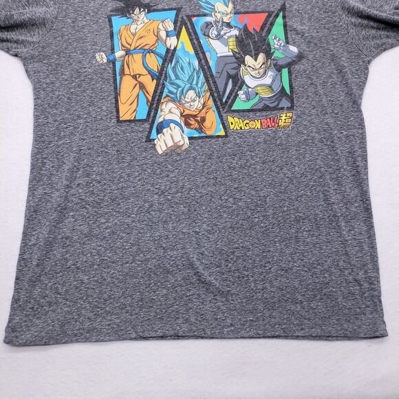 Dragon Ball Super Casual Graphic T Shirt Adult Mens Size Extra Large XL Gray - Picture 7 of 9